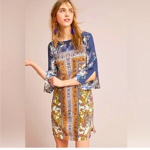 Anthropologie | Maeve Barcelona Shift Dress size US 6